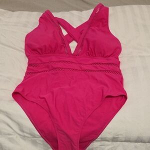 Womens Pink One Piece Swimsuit